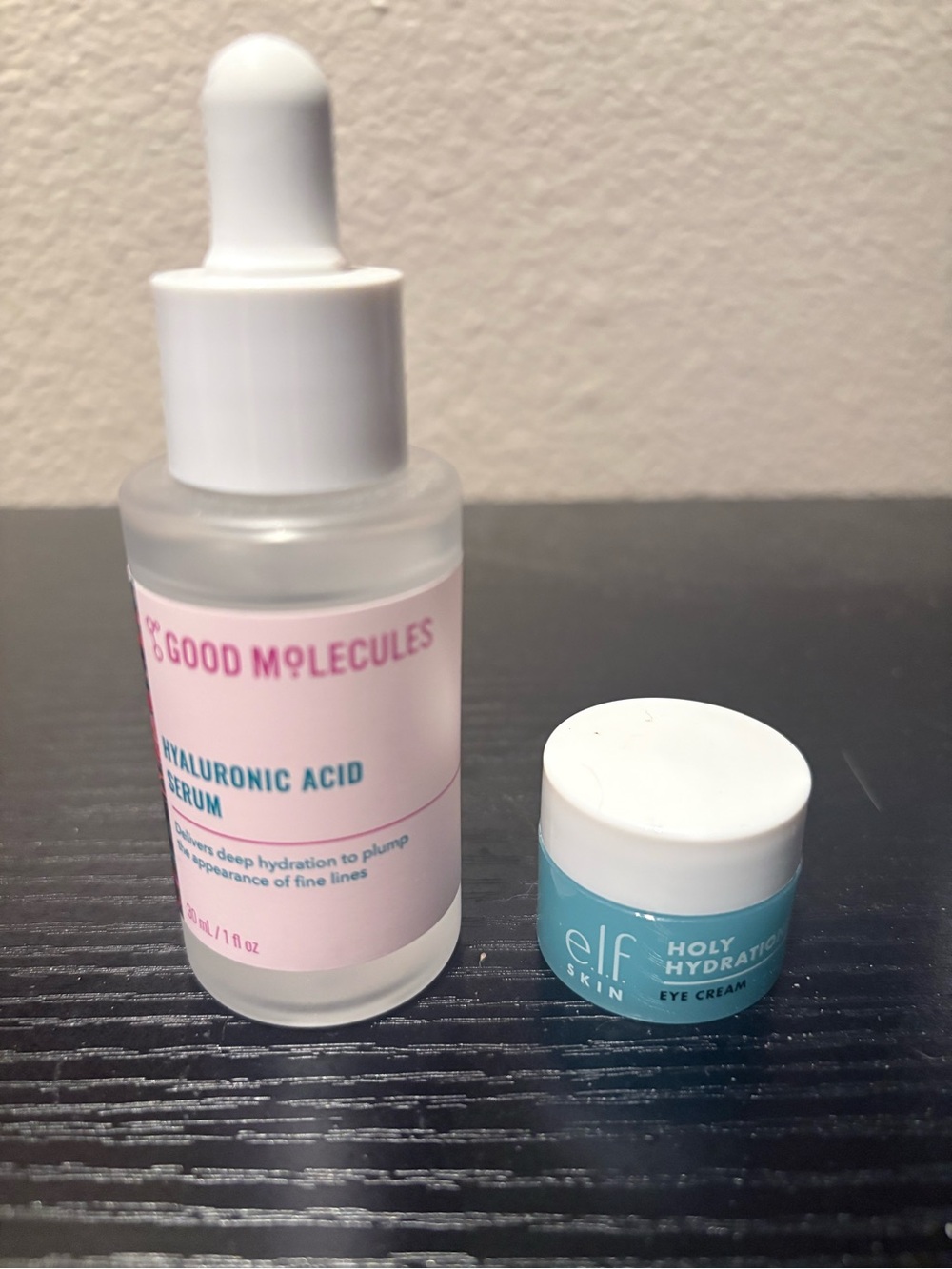 Good Molecules Hyaluronic Acid Serum + e.l.f. Holy Hydration! Eye Cream Bundle